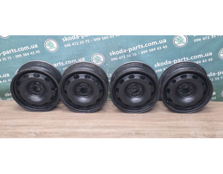 Диски колісні стальні R15 ET38 6jx15 5x100 Skoda Octavia Tour VAG (1J0601027AB)