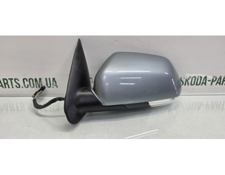 Дзеркало ліве електричне з підігрівом Skoda Octavia A5 код фарби 8151 7 Проводів 6 пін VAG (1Z1857501AMA)