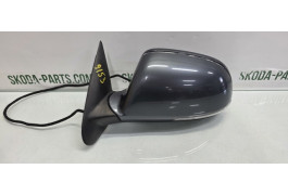 Дзеркало ліве електричне з підігрівом Skoda Octavia a5 рестайл 2009-2014р колір 9153 VAG (1Z1857507MBS)