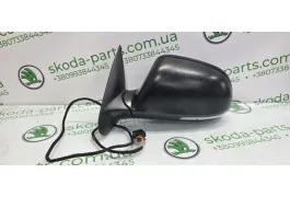 Дзеркало ліве електричне з підсвіткою Skoda Octavia A5 рестайл VAG (1Z1857507ML)
