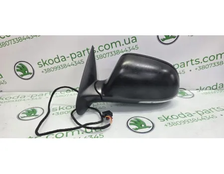 Дзеркало ліве електричне з підсвіткою Skoda Octavia A5 рестайл VAG (1Z1857507ML)