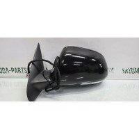 Дзеркало ліве водійське чорне 9910 Skoda Octavia A5 рестайл з підсвіткою VAG (1Z1857507MM)