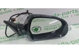 Дзеркало праве з підсвіткою 7 пінів рестайл чорне 1Z1Z Skoda Octavia A5 1Z1857508MM VAG (1Z1857508MM)