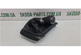 Ручка перемикання передач КПП Skoda Octavia A5 1Z18632129B9 вживана VAG (1Z18632129B9)