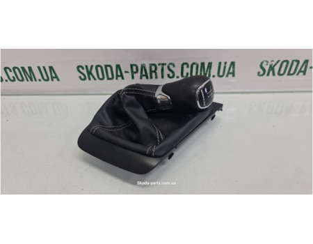 Ручка перемикання передач КПП Skoda Octavia A5 1Z18632129B9 вживана VAG (1Z18632129B9)