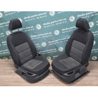 Сидіння переднє ліве праве Skoda Octavia A5 рестайл без мікроліфта VAG (1Z4881021LB)