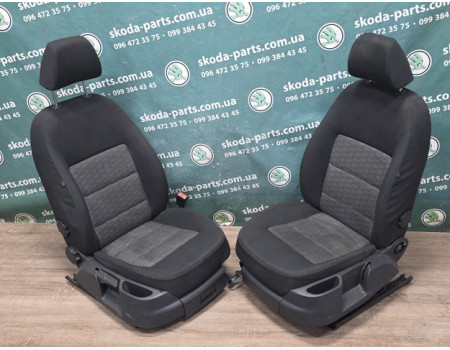 Сидіння переднє ліве праве Skoda Octavia A5 рестайл без мікроліфта VAG (1Z4881021LB)