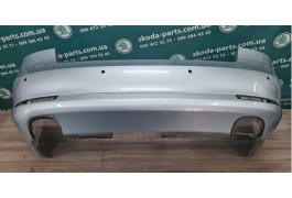 Бампер задній ліфтбек Skoda Octavia A5  рестайл фарба 9156/8E8E/8E VAG (1Z5807421F)