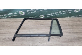Скло з ущільненням задніх лівих дверей Skoda Octavia A5 комбі VAG (1Z9845209H)