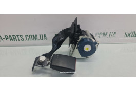 Пас безпеки задній центральний з замком Volkswagen Passat B6 3C0857807Q VAG (3C0857807Q)