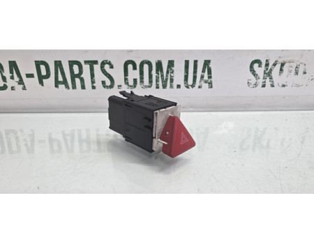 Кнопка ввімкнення аварійного сигналу Аварійки Volkswagen Passat B6 VAG (3C0953509)