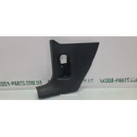 Накладка порога передня ліва Volkswagen Passat B6 3C1863483 VAG (3C1863483)