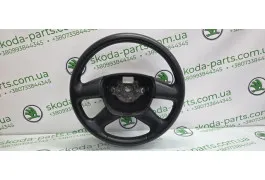 Рульове колесо Шкіряне Кермо без пошкоджень Skoda Octavia A5 рестайл 3T0419091G VAG (3T0419091G)