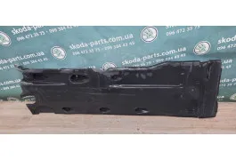 Захист днища кузова правий Skoda Superb 2 універсал VAG (3T0825202G)