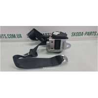 Ремінь безпеки задній з піропатроном вживаний Skoda Superb 2 3T0857447 VAG (3T0857447)