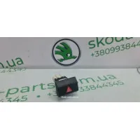 Кнопка аварійки Skoda Superb 2 3T0953235D VAG (3T0953235D)