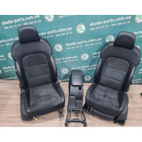 Сидіння передні задні шкіряні алькантара комплект Skoda Superb 2 VAG (3T4881021L)