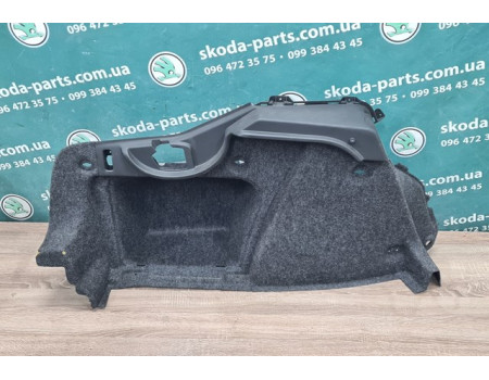 Обшивка багажника задня  бокова Skoda Superb 2 ліфтбек VAG (3T5867427G)