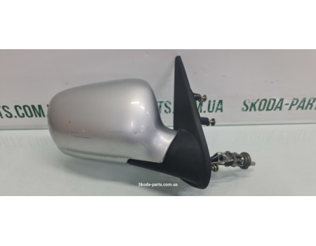 Дзеркало праве механічне сірого кольору Skoda Felicia вживане VAG (415501410)