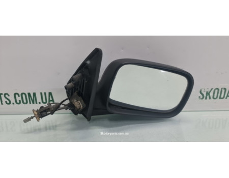 Дзеркало праве механічне чорне Skoda Felicia вживане VAG (415501410A)