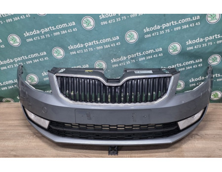 Бампер передній комплектний Skoda Octavia A7 до рестайл VAG (5E0807221AJ)