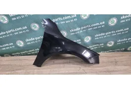 Крило переднє праве колір чорний 9910/1Z1Z Skoda Octavia A7 до рестайл VAG (5E0821106AA)