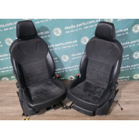 Сидіння передні задні салон шкіра алькантара Skoda Octavia A7 VAG (5E0881021B)