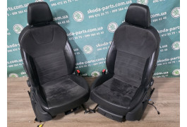 Сидіння передні задні салон шкіра алькантара Skoda Octavia A7 VAG (5E0881021B)
