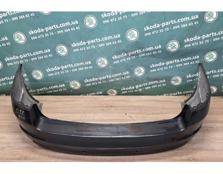 Бампер задній чорний 1Z1Z/9910 Skoda Octavia A7 універсал до рестайл 5E9807421 VAG (5E9807421Z)