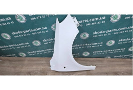 Крило переднє праве білий колір 1026 Skoda Fabia New VAG (5J0821022AB)