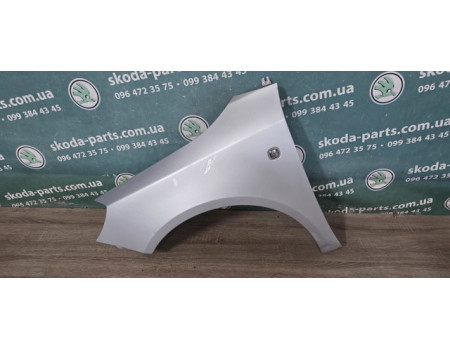 Крило переднє ліве сіре 9156 Skoda Fabia New VAG (5J0821161BJ)
