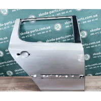 Двері задні праві сірі 9202 Skoda Fabia II New хетчебек 2008-2014р VAG (5J0833056A)