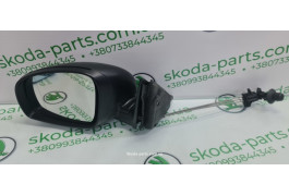 Дзеркало ліве механічне Skoda Fabia New 5J1857507 MARKET (OEM) (5J1857507)
