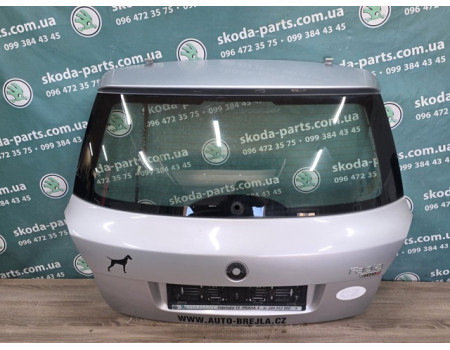 Кришка багажника Ляда сірий колір  LA7W / 8E / 9156 / 8E8E Skoda Fabia New 2008-2014р хетчбек колір 9156 VAG (5J6827025CA)