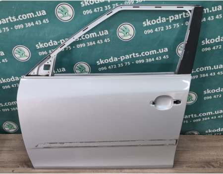 Передня ліва дверка сіра 9156 Skoda Fabia New 5J6831311DG вживана VAG (5J6831311DG)