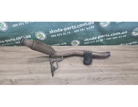 Глушник передня частина з клапаном продуву Skoda Octavia A7 5Q0253101AM VAG (5Q0253101AM)