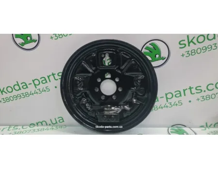 Захисний щит гальмівного барабану задній лівий Skoda Fabia 6Q0609451 VAG (6Q0609451)