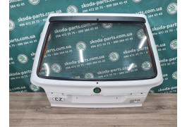 Кришка багажника Ляда Біла без корозії Skoda Felicia 6U0827025AA вживана VAG (6U0827025AA)