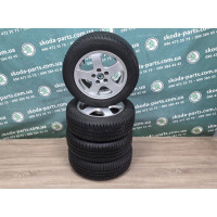 Диски колісні литі (легкосплавні, титанові) Skoda Fabia R14 з шинами 185 60 R14 VAG (6Y0601025)