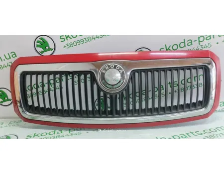 Решітка радіатора рестайл Skoda Fabia 6Y0853668BB VAG (6Y0853668BB) Решітка радіатора рестайл Skoda Fabia 6Y0853668BB VAG (6Y0853668BB)