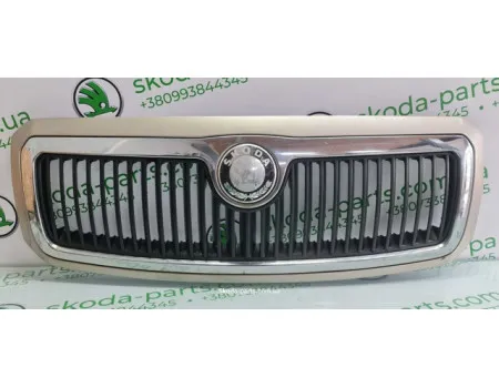Решітка радіатора рестайл колір 9201 капучіно Skoda Fabia 6Y0853668BC VAG (6Y0853668BC) Решітка радіатора рестайл колір 9201 капучіно Skoda Fabia 6Y0853668BC VAG (6Y0853668BC)