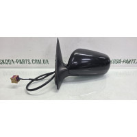Дзеркало ліве електричне колір чорний 9910 Skoda Fabia до рестайл VAG (6Y1857501B9910)
