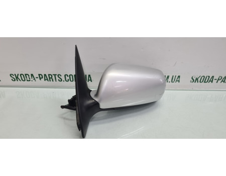 Дзеркало зовнішнє заднього виду сірий колір електричне ліве Skoda Fabia 2004-2007р вживане 6Y1857501BR VAG (6Y1857501BR)