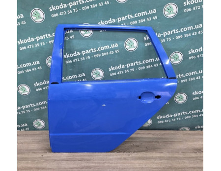 Двері задні ліві Skoda Fabia універсал 2000-2007 колір синій VAG (6Y9833051AD)