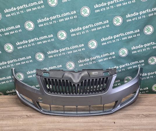 Бампер передній Skoda Fabia II рестайл 2010-2014р колір 9151